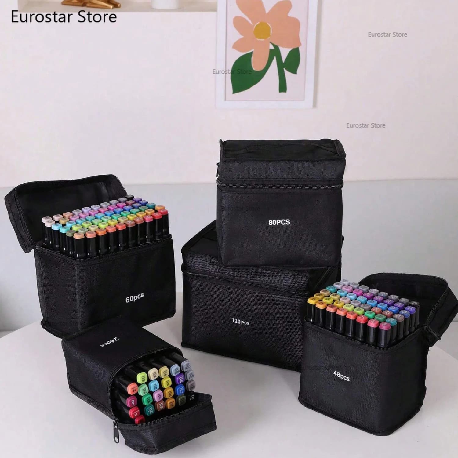 80 Colors Alcohol Drawing Markers Dual Tip Permanent Art Sketch Markers for Illustration School Supplied