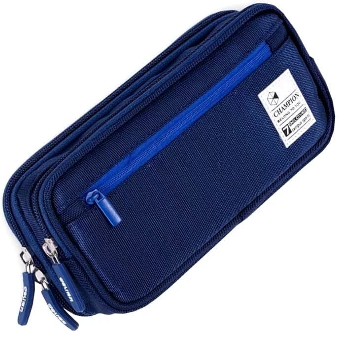 Pencil case two-chamber school sachet large school