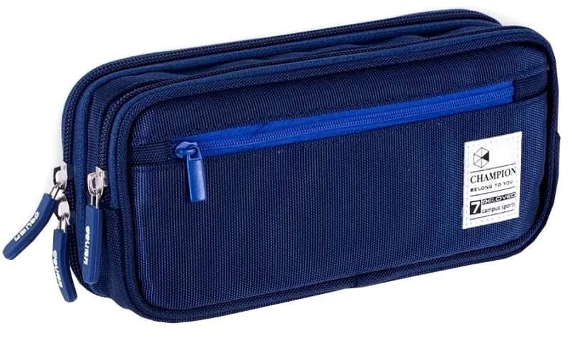 Pencil case two-chamber school sachet large school