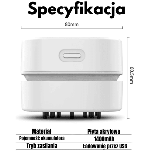 Mini odkurzacz na biurko