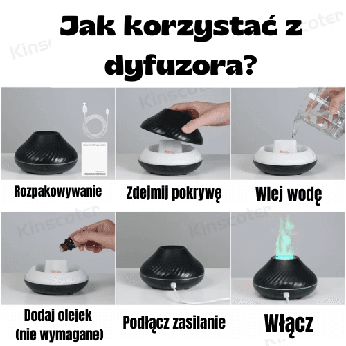 Dyfuzor powietrza USB z podświetleniem