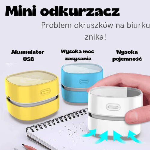 Mini odkurzacz na biurko